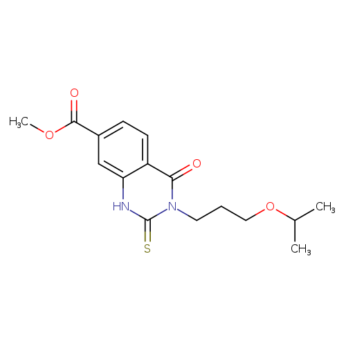 3-(3-Isopropoxy-propyl)-4-oxo-2-thioxo-1,2,3,4-tetrahydro-quinazoline-7-carboxylic acid methyl ester