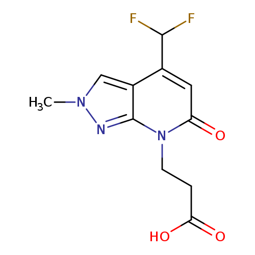 3-(4-(Difluoromethyl)-2-methyl-6-oxo-2H-pyrazolo[3,4-b]pyridin-7(6H)-yl)propanoic acid