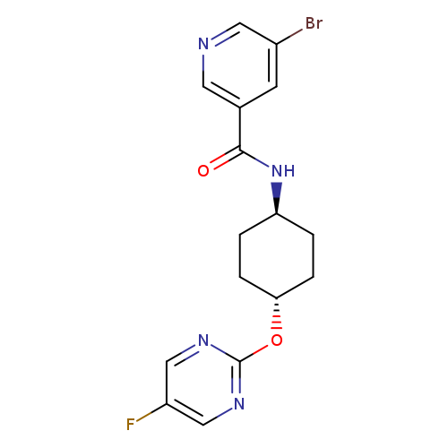 5-bromo-N-[(1r,4r)-4-[(5-fluoropyrimidin-2-yl)oxy]cyclohexyl]pyridine-3-carboxamide