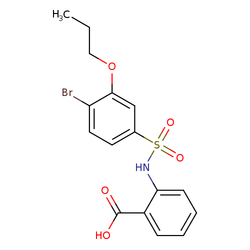 2-(4-bromo-3-propoxybenzenesulfonamido)benzoic acid