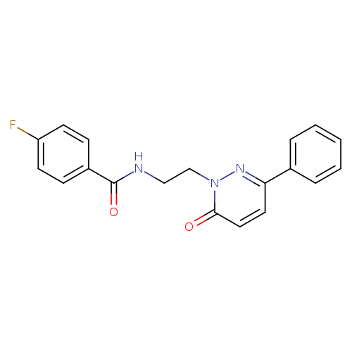4-fluoro-N-[2-(6-oxo-3-phenyl-1,6-dihydropyridazin-1-yl)ethyl]benzamide