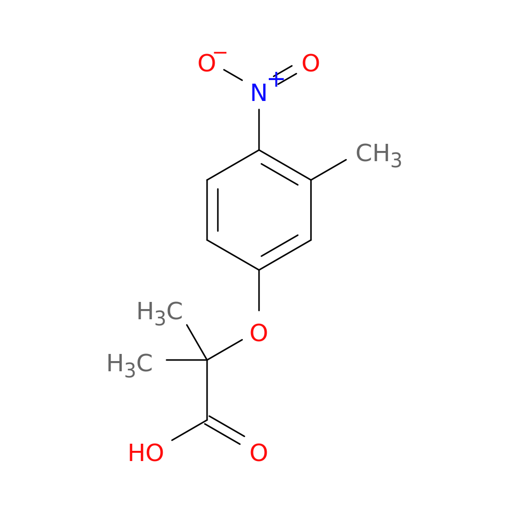 2-Methyl-2-(3-methyl-4-nitrophenoxy)propanoic acid