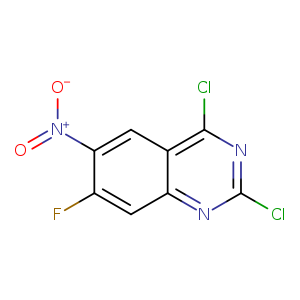 Quinazoline, 2,4-dichloro-7-fluoro-6-nitro-
