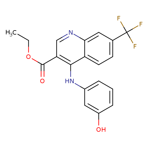 ethyl 4-[(3-hydroxyphenyl)amino]-7-(trifluoromethyl)quinoline-3-carboxylate