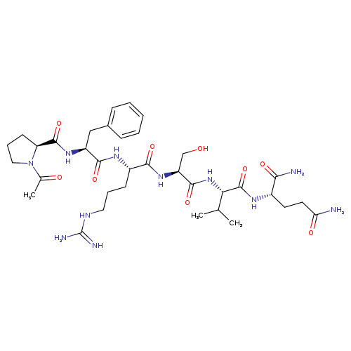 1-ACETYL-L-PROLYL-L-PHENYLALANYL-L-ARGINYL-L-SERYL-L-VALYL-L-GLUTAMAMIDE