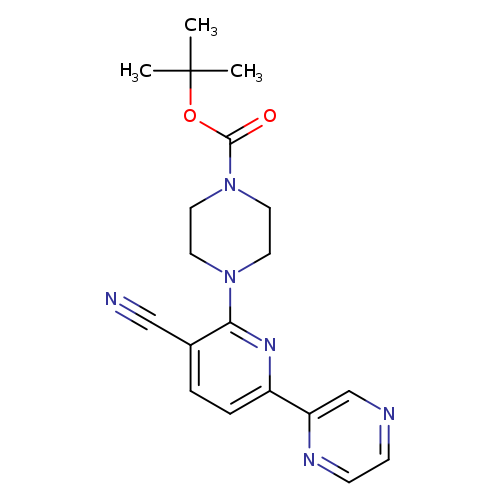 tert-Butyl 4-(3-cyano-6-(pyrazin-2-yl)pyridin-2-yl)piperazine-1-carboxylate