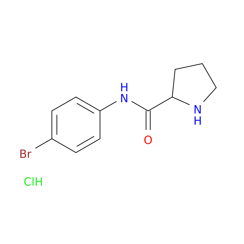 N-(4-bromophenyl)pyrrolidine-2-carboxamide hydrochloride