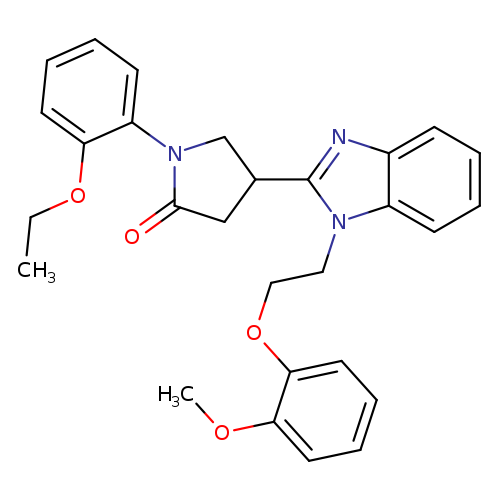 1-(2-ethoxyphenyl)-4-{1-[2-(2-methoxyphenoxy)ethyl]-1H-1,3-benzodiazol-2-yl}pyrrolidin-2-one