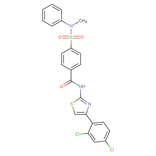 N-[4-(2,4-dichlorophenyl)-1,3-thiazol-2-yl]-4-[methyl(phenyl)sulfamoyl]benzamide