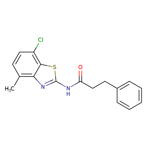 N-(7-chloro-4-methyl-1,3-benzothiazol-2-yl)-3-phenylpropanamide