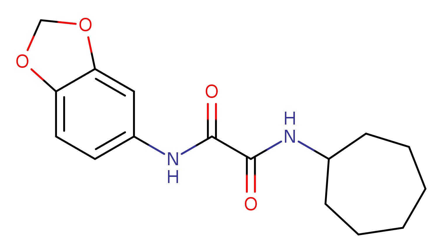 N-(2H-1,3-benzodioxol-5-yl)-N'-cycloheptylethanediamide