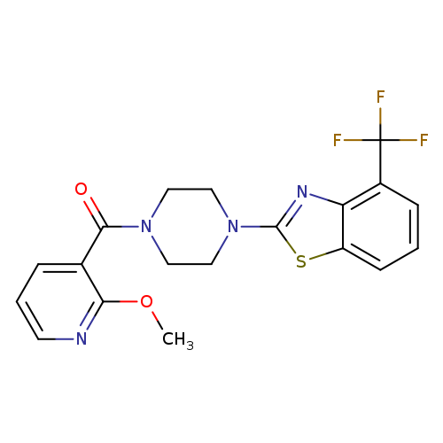 2-[4-(2-methoxypyridine-3-carbonyl)piperazin-1-yl]-4-(trifluoromethyl)-1,3-benzothiazole