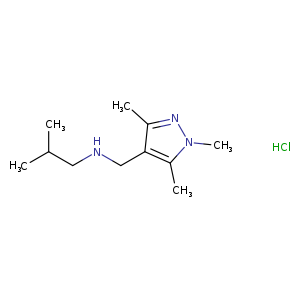 2-Methyl-N-((1,3,5-trimethyl-1H-pyrazol-4-yl)methyl)propan-1-amine hydrochloride