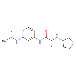 N-cyclopentyl-N'-(3-acetamidophenyl)ethanediamide