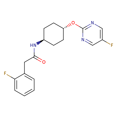 2-(2-fluorophenyl)-N-[(1r,4r)-4-[(5-fluoropyrimidin-2-yl)oxy]cyclohexyl]acetamide