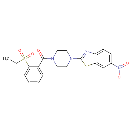 2-{4-[2-(ethanesulfonyl)benzoyl]piperazin-1-yl}-6-nitro-1,3-benzothiazole