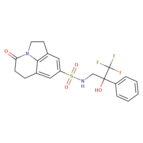 11-oxo-N-(3,3,3-trifluoro-2-hydroxy-2-phenylpropyl)-1-azatricyclo[6.3.1.0^{4,12}]dodeca-4(12),5,7-triene-6-sulfonamide
