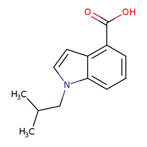 1-(2-methylpropyl)-1H-indole-4-carboxylic acid
