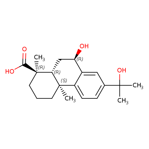 (1R,4aS,9R,10aR)-9-Hydroxy-7-(2-hydroxypropan-2-yl)-1,4a-dimethyl-1,2,3,4,4a,9,10,10a-octahydrophenanthrene-1-carboxylic acid