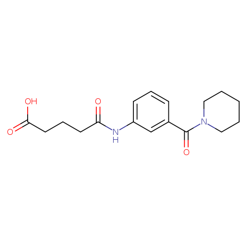 5-Oxo-5-((3-(piperidine-1-carbonyl)phenyl)amino)pentanoic acid