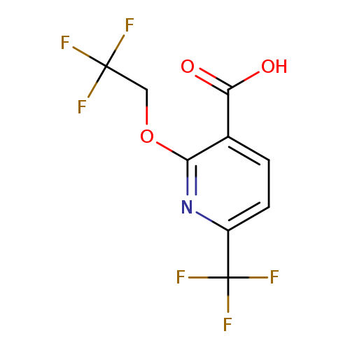 2-(2,2,2-trifluoroethoxy)-6-(trifluoromethyl)pyridine-3-carboxylic acid