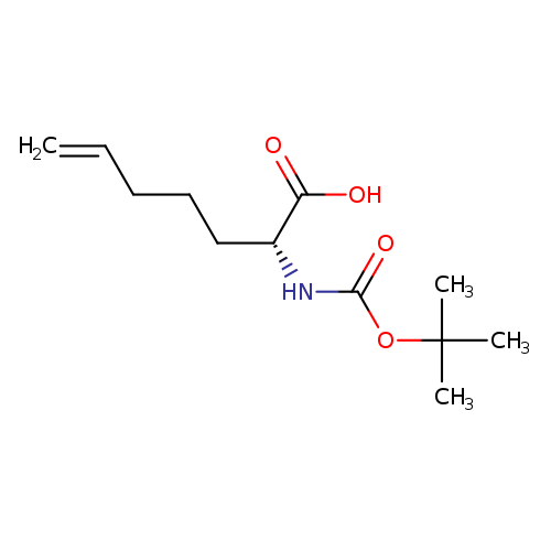 6-Heptenoic acid, 2-[[(1,1-dimethylethoxy)carbonyl]amino]-, (2R)-