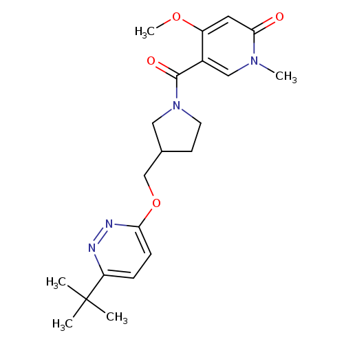 5-(3-{[(6-tert-butylpyridazin-3-yl)oxy]methyl}pyrrolidine-1-carbonyl)-4-methoxy-1-methyl-1,2-dihydropyridin-2-one