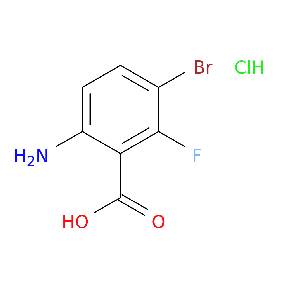 6-amino-3-bromo-2-fluorobenzoic acid hydrochloride