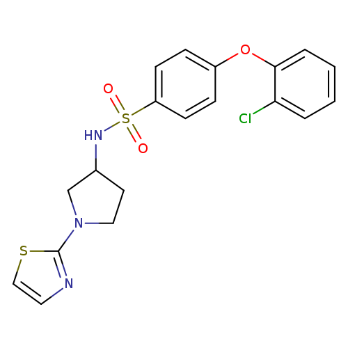4-(2-chlorophenoxy)-N-[1-(1,3-thiazol-2-yl)pyrrolidin-3-yl]benzene-1-sulfonamide