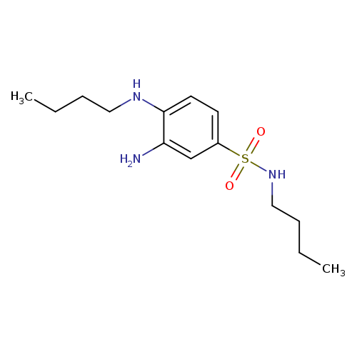 3-amino-N-butyl-4-(butylamino)benzene-1-sulfonamide