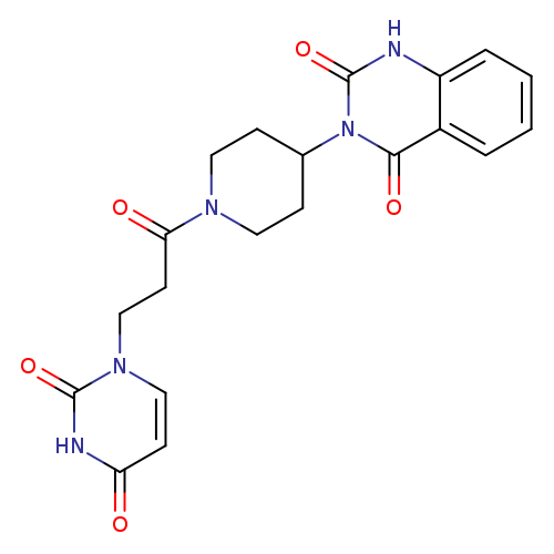 3-{1-[3-(2,4-dioxo-1,2,3,4-tetrahydropyrimidin-1-yl)propanoyl]piperidin-4-yl}-1,2,3,4-tetrahydroquinazoline-2,4-dione