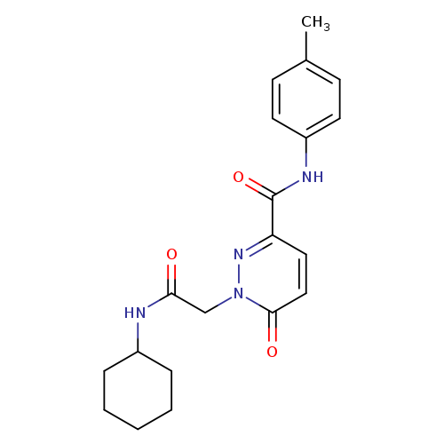 1-[(cyclohexylcarbamoyl)methyl]-N-(4-methylphenyl)-6-oxo-1,6-dihydropyridazine-3-carboxamide