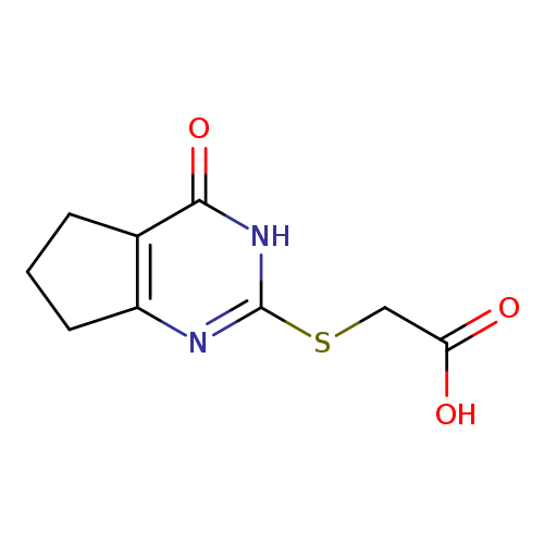 2-({4-oxo-3H,4H,5H,6H,7H-cyclopenta[d]pyrimidin-2-yl}sulfanyl)acetic acid