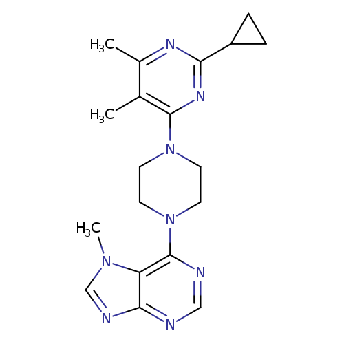 6-[4-(2-cyclopropyl-5,6-dimethylpyrimidin-4-yl)piperazin-1-yl]-7-methyl-7H-purine