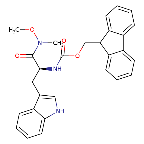 (9H-fluoren-9-yl)methyl N-[(1S)-2-(1H-indol-3-yl)-1-[methoxy(methyl)carbamoyl]ethyl]carbamate