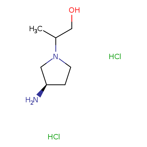 2-[(3R)-3-aminopyrrolidin-1-yl]propan-1-oldihydrochloride