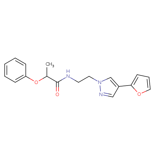 N-{2-[4-(furan-2-yl)-1H-pyrazol-1-yl]ethyl}-2-phenoxypropanamide