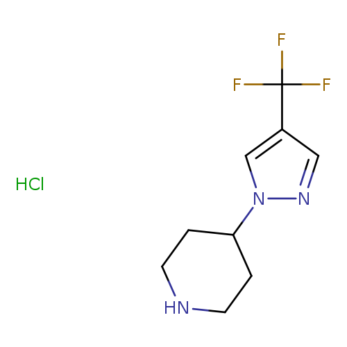 4-[4-(trifluoromethyl)-1H-pyrazol-1-yl]piperidine hydrochloride