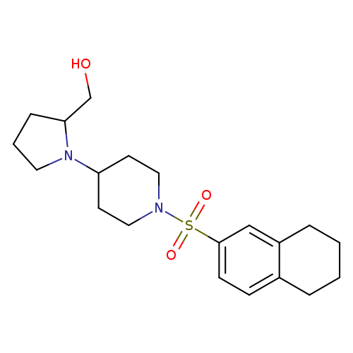 {1-[1-(5,6,7,8-tetrahydronaphthalene-2-sulfonyl)piperidin-4-yl]pyrrolidin-2-yl}methanol