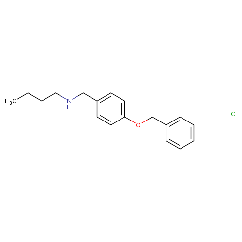 {[4-(benzyloxy)phenyl]methyl}(butyl)amine hydrochloride