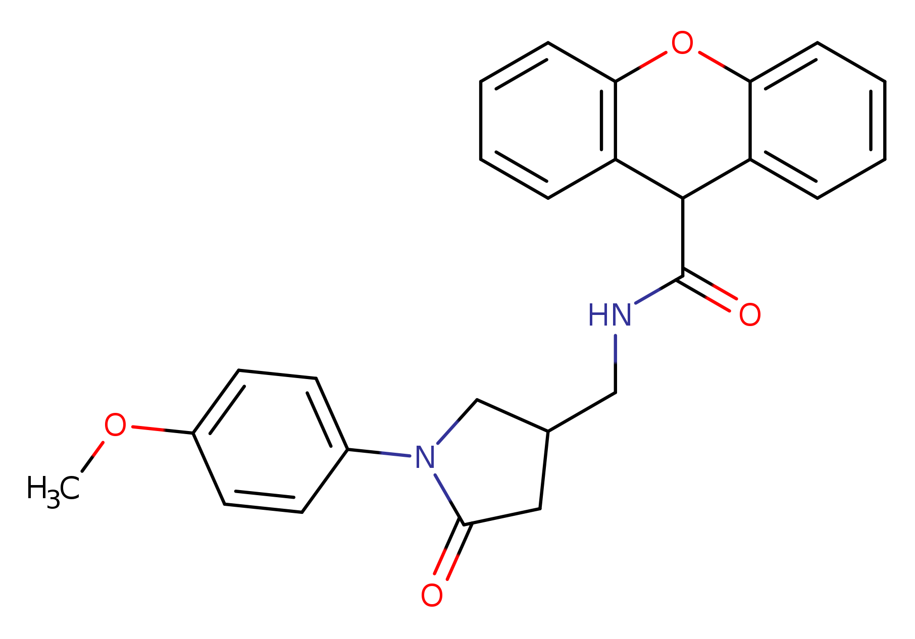 N-{[1-(4-methoxyphenyl)-5-oxopyrrolidin-3-yl]methyl}-9H-xanthene-9-carboxamide