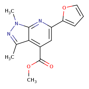 methyl 6-(furan-2-yl)-1,3-dimethyl-1H-pyrazolo[3,4-b]pyridine-4-carboxylate