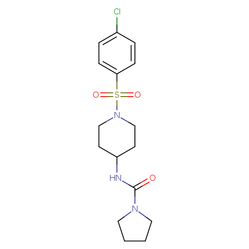 N-[1-(4-chlorobenzenesulfonyl)piperidin-4-yl]pyrrolidine-1-carboxamide