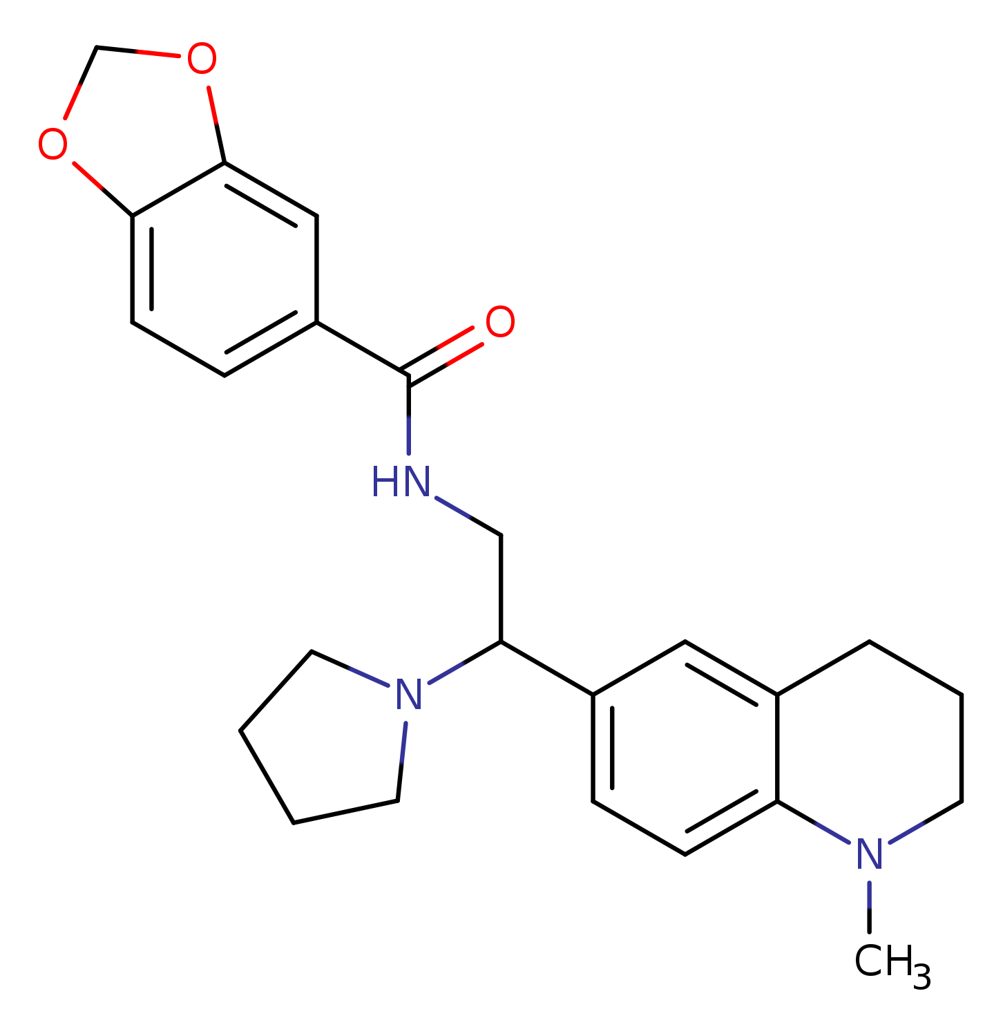 N-[2-(1-methyl-1,2,3,4-tetrahydroquinolin-6-yl)-2-(pyrrolidin-1-yl)ethyl]-2H-1,3-benzodioxole-5-carboxamide