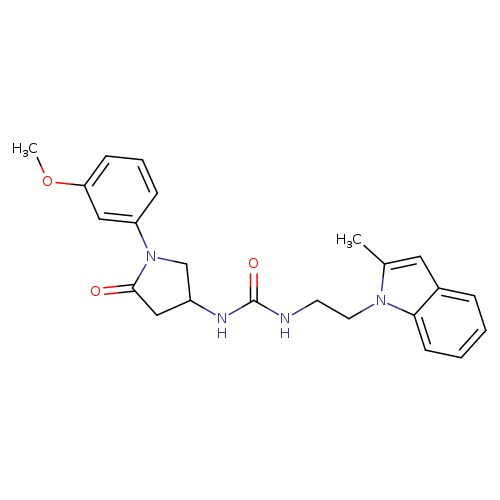 1-[1-(3-methoxyphenyl)-5-oxopyrrolidin-3-yl]-3-[2-(2-methyl-1H-indol-1-yl)ethyl]urea