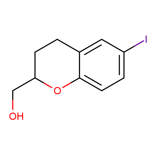 (6-iodo-3,4-dihydro-2H-1-benzopyran-2-yl)methanol