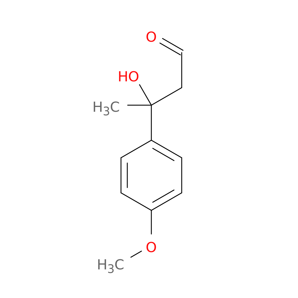 3-hydroxy-3-(4-methoxyphenyl)butanal