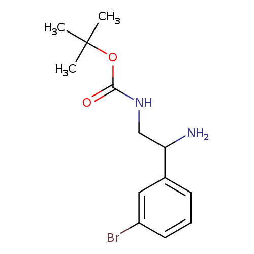 [2-Amino-2-(3-bromo-phenyl)-ethyl]-carbamic acid tert-butyl ester