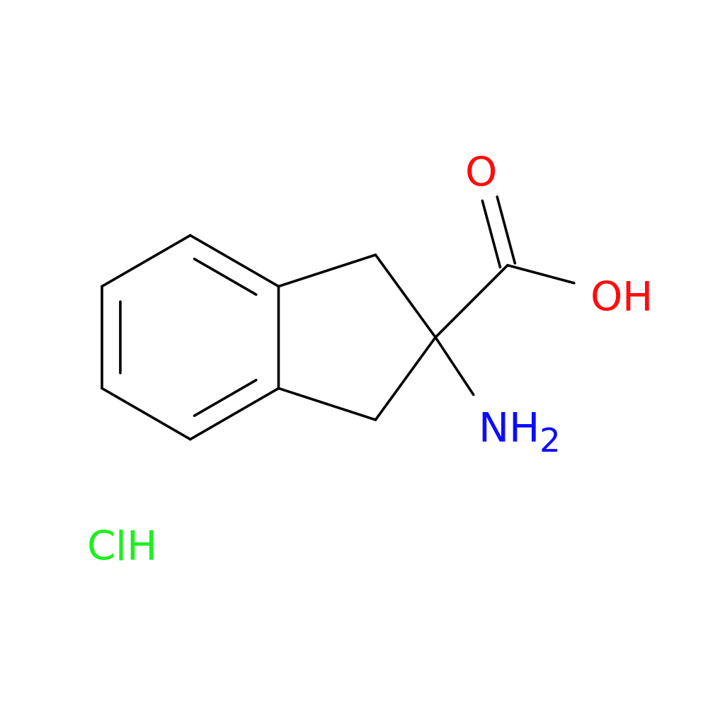 1H-Indene-2-carboxylic acid, 2-amino-2,3-dihydro-, hydrochloride (1:1)