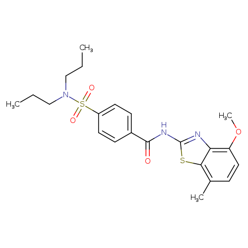 4-(dipropylsulfamoyl)-N-(4-methoxy-7-methyl-1,3-benzothiazol-2-yl)benzamide